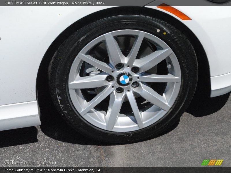 Alpine White / Black 2009 BMW 3 Series 328i Sport Wagon