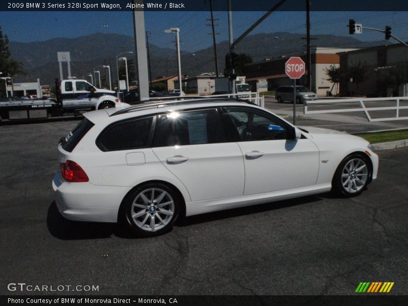 Alpine White / Black 2009 BMW 3 Series 328i Sport Wagon