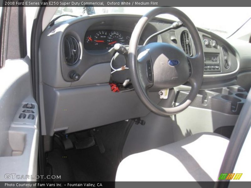 Oxford White / Medium Flint 2008 Ford E Series Van E250 Super Duty Commericial