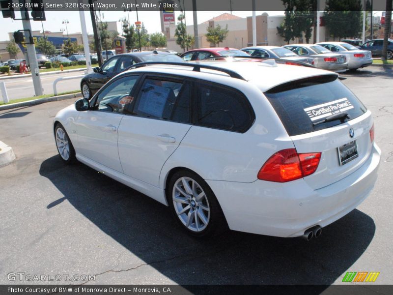 Alpine White / Black 2009 BMW 3 Series 328i Sport Wagon