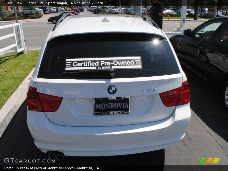 Alpine White / Black 2009 BMW 3 Series 328i Sport Wagon