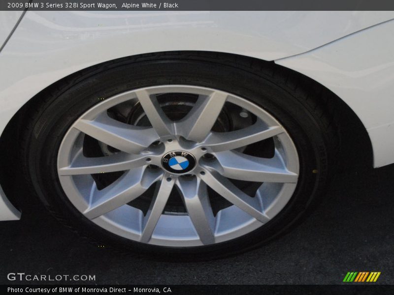 Alpine White / Black 2009 BMW 3 Series 328i Sport Wagon