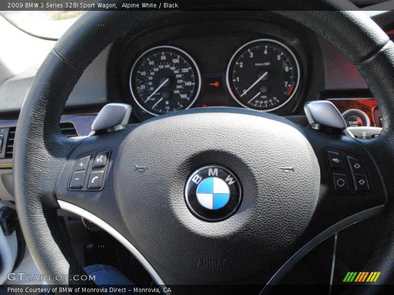 Alpine White / Black 2009 BMW 3 Series 328i Sport Wagon