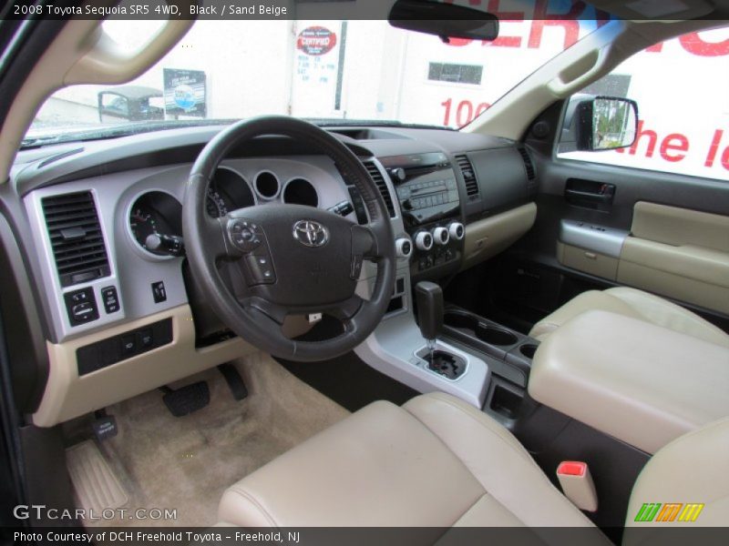 Black / Sand Beige 2008 Toyota Sequoia SR5 4WD