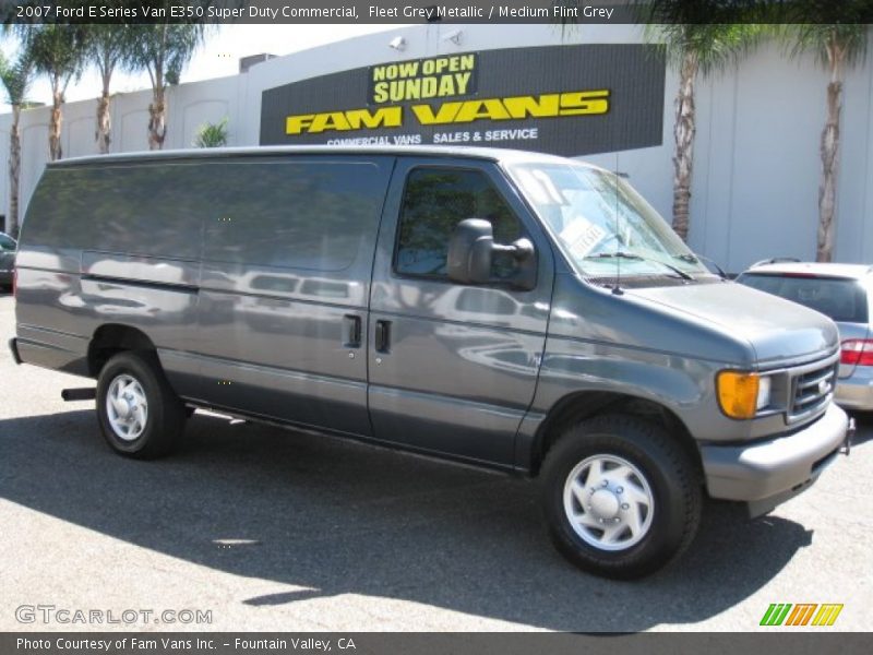 Fleet Grey Metallic / Medium Flint Grey 2007 Ford E Series Van E350 Super Duty Commercial