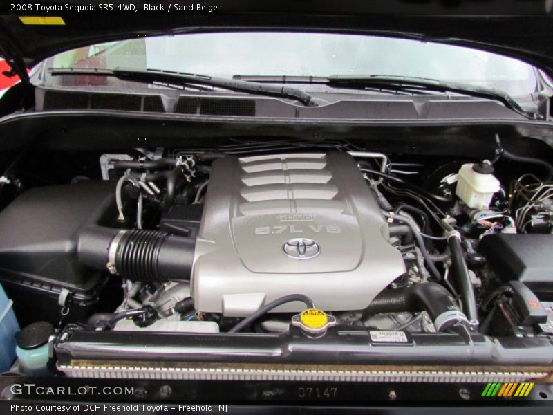 Black / Sand Beige 2008 Toyota Sequoia SR5 4WD