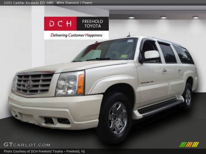 White Diamond / Pewter 2003 Cadillac Escalade ESV AWD