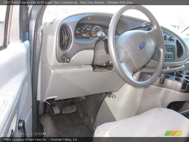Fleet Grey Metallic / Medium Flint Grey 2007 Ford E Series Van E350 Super Duty Commercial