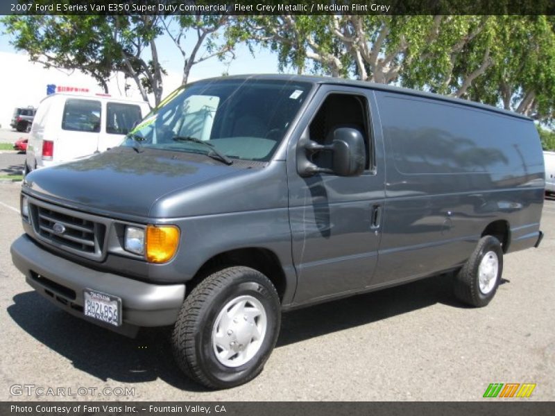 Fleet Grey Metallic / Medium Flint Grey 2007 Ford E Series Van E350 Super Duty Commercial