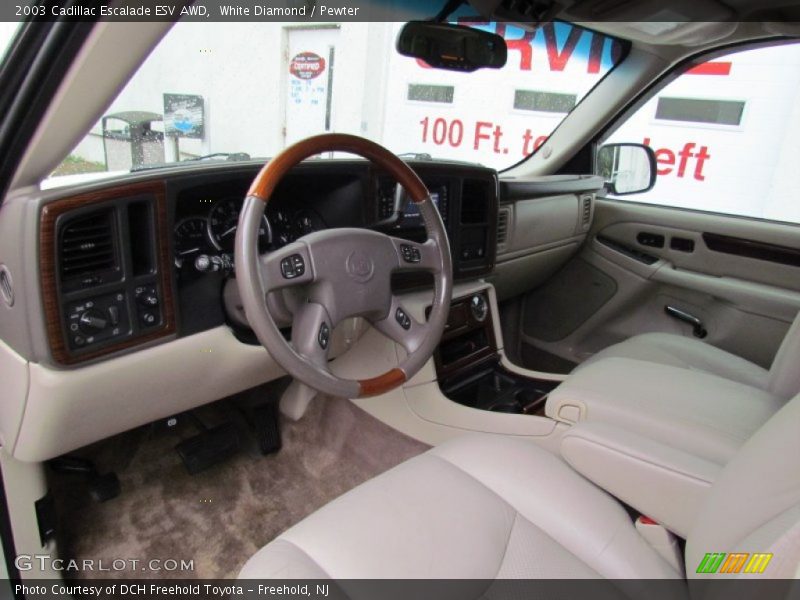 White Diamond / Pewter 2003 Cadillac Escalade ESV AWD