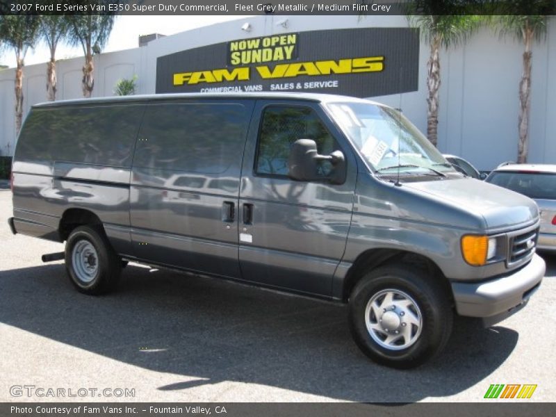 Fleet Grey Metallic / Medium Flint Grey 2007 Ford E Series Van E350 Super Duty Commercial