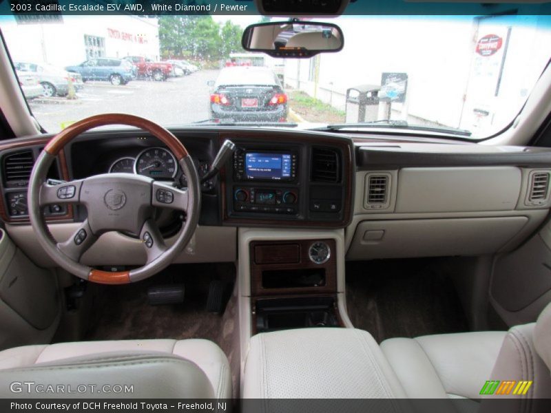 White Diamond / Pewter 2003 Cadillac Escalade ESV AWD