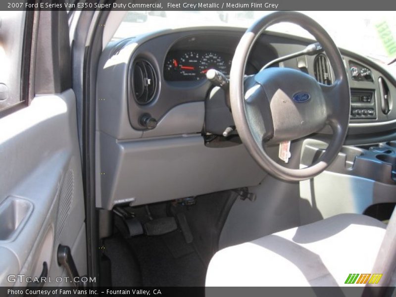 Fleet Grey Metallic / Medium Flint Grey 2007 Ford E Series Van E350 Super Duty Commercial