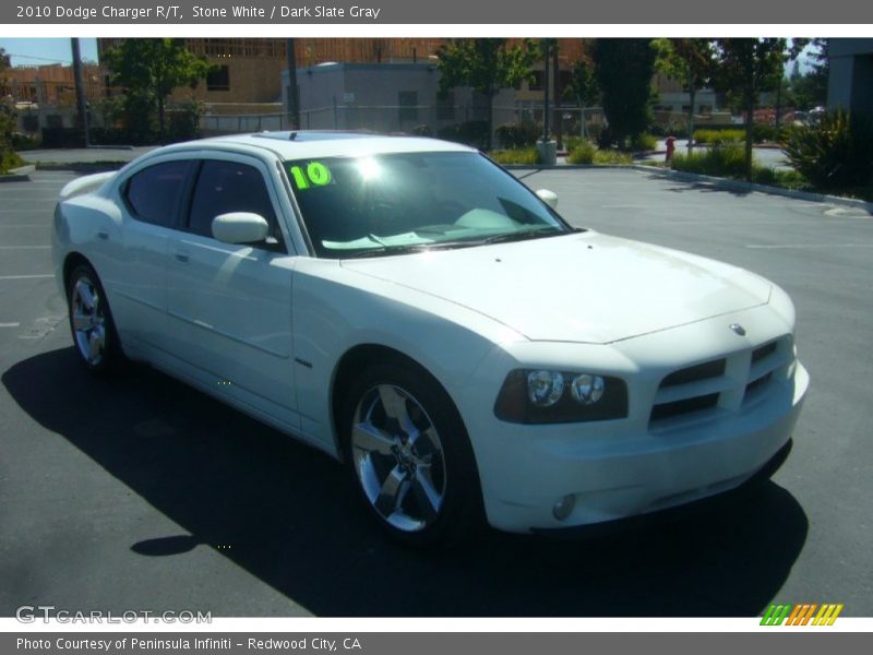Stone White / Dark Slate Gray 2010 Dodge Charger R/T