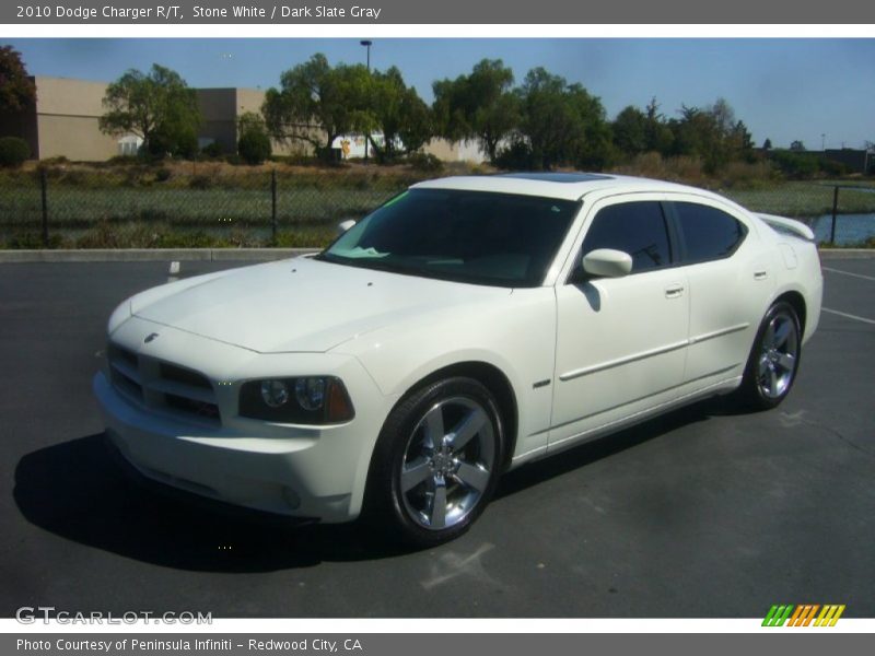 Stone White / Dark Slate Gray 2010 Dodge Charger R/T