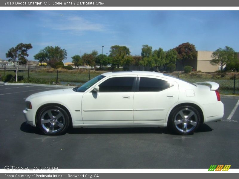Stone White / Dark Slate Gray 2010 Dodge Charger R/T