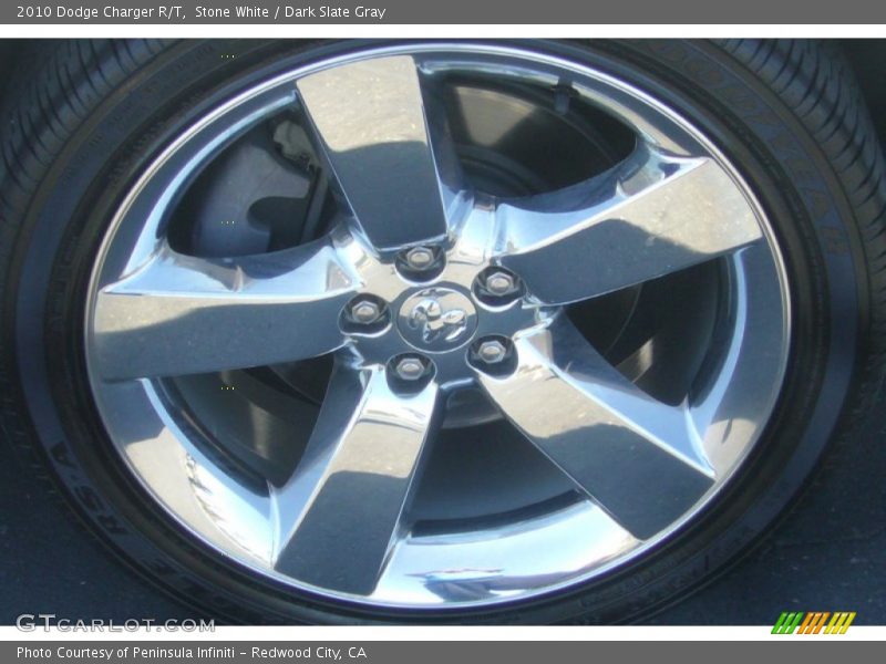 Stone White / Dark Slate Gray 2010 Dodge Charger R/T