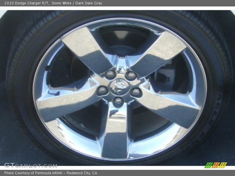 Stone White / Dark Slate Gray 2010 Dodge Charger R/T
