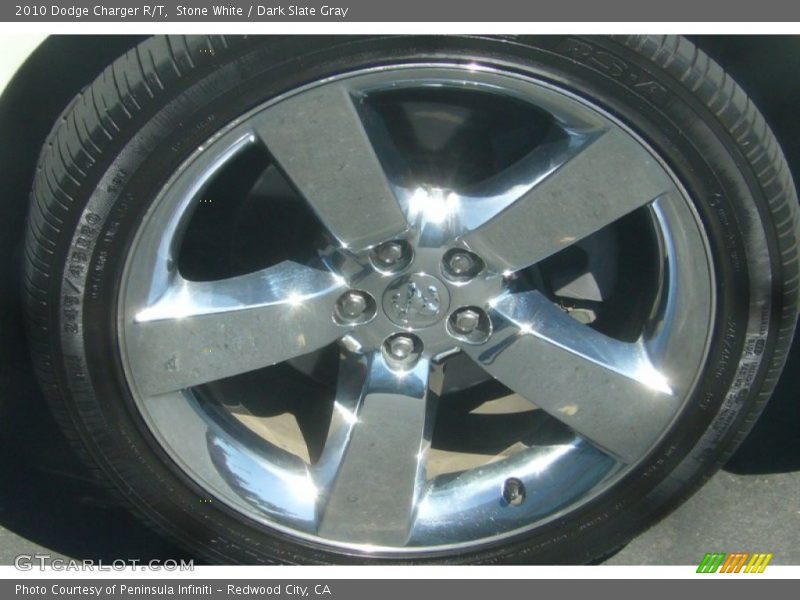 Stone White / Dark Slate Gray 2010 Dodge Charger R/T