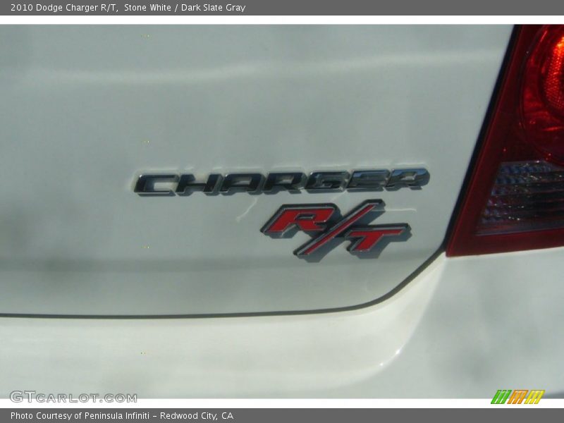 Stone White / Dark Slate Gray 2010 Dodge Charger R/T