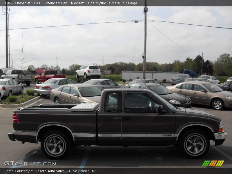 Medium Beige Mystique Metallic / Beige 1998 Chevrolet S10 LS Extended Cab