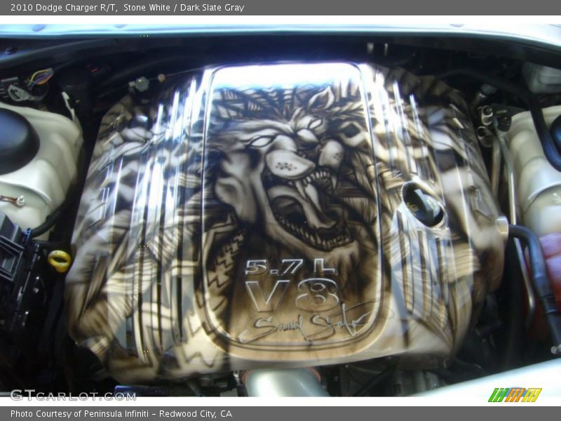 Stone White / Dark Slate Gray 2010 Dodge Charger R/T