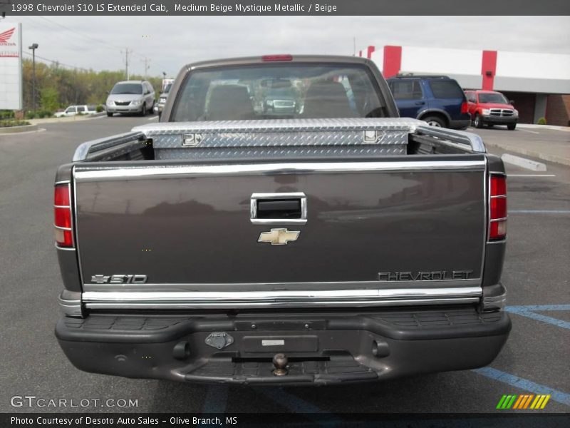 Medium Beige Mystique Metallic / Beige 1998 Chevrolet S10 LS Extended Cab