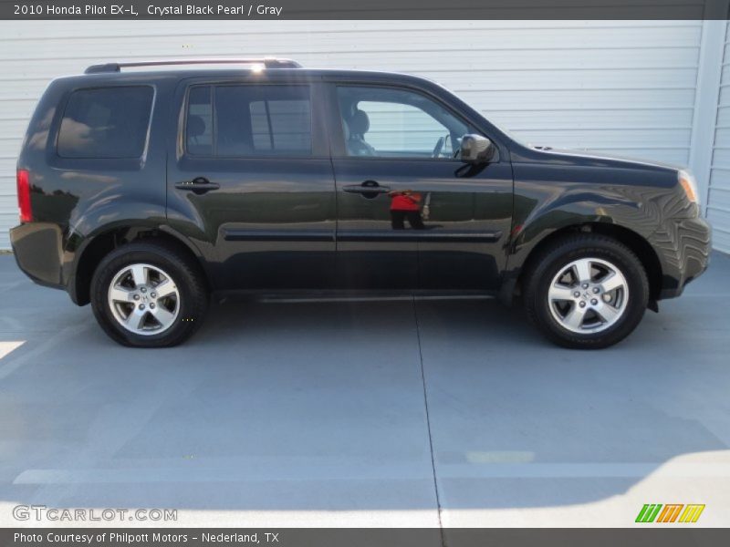 Crystal Black Pearl / Gray 2010 Honda Pilot EX-L