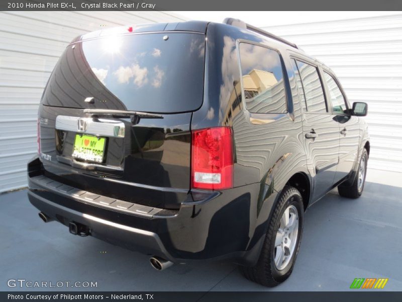 Crystal Black Pearl / Gray 2010 Honda Pilot EX-L