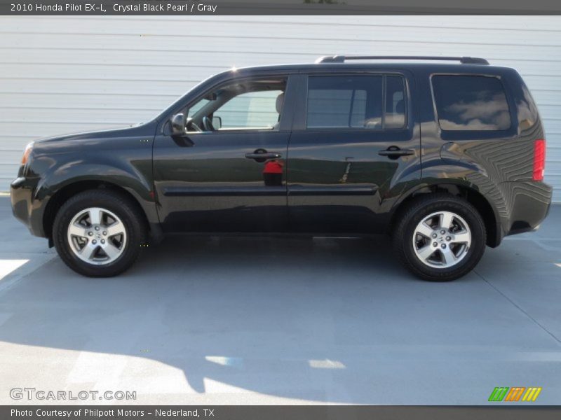 Crystal Black Pearl / Gray 2010 Honda Pilot EX-L