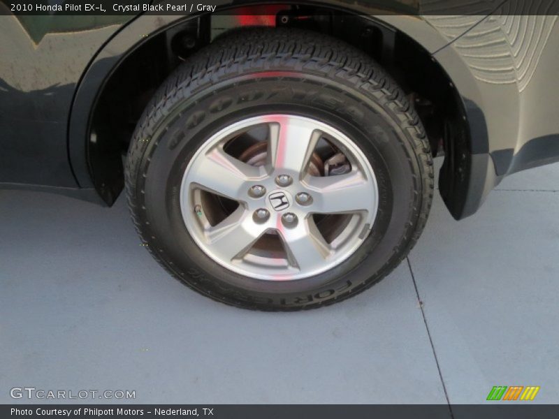 Crystal Black Pearl / Gray 2010 Honda Pilot EX-L