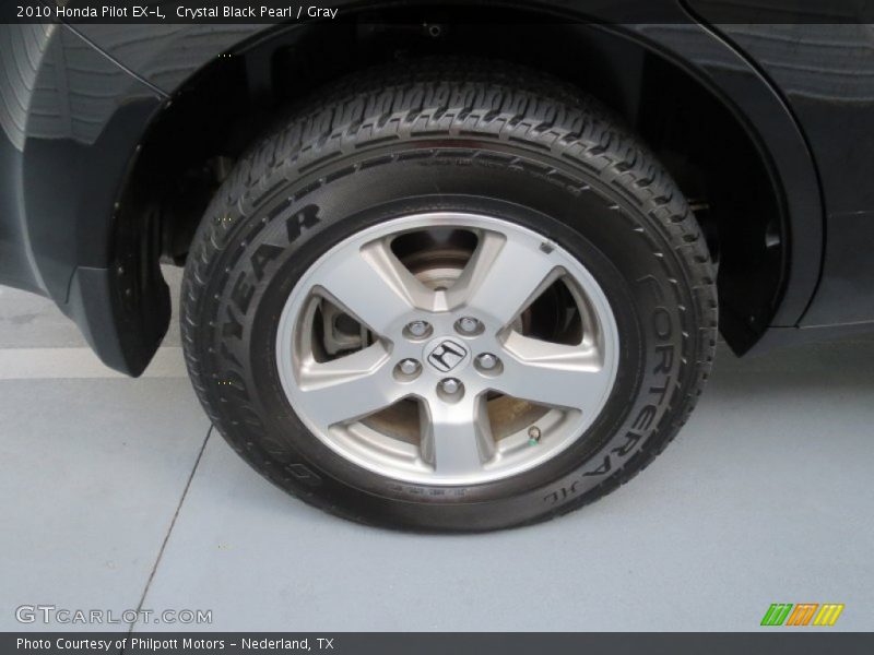 Crystal Black Pearl / Gray 2010 Honda Pilot EX-L