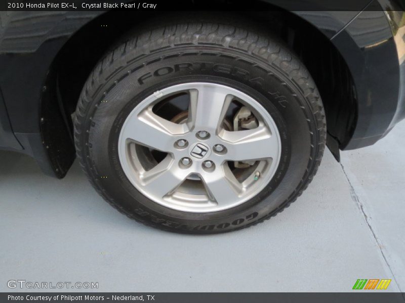 Crystal Black Pearl / Gray 2010 Honda Pilot EX-L