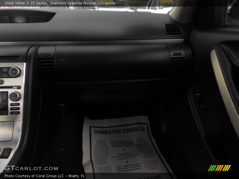 Diamond Graphite Metallic / Graphite 2006 Infiniti G 35 Sedan
