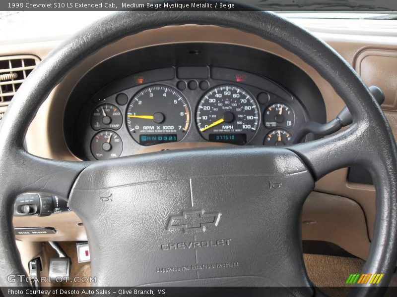 Medium Beige Mystique Metallic / Beige 1998 Chevrolet S10 LS Extended Cab