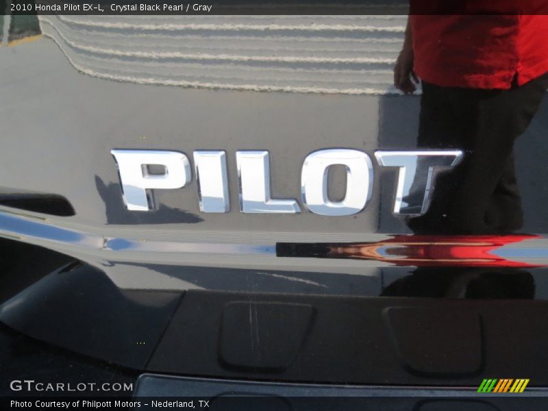 Crystal Black Pearl / Gray 2010 Honda Pilot EX-L