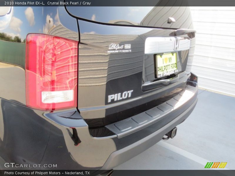 Crystal Black Pearl / Gray 2010 Honda Pilot EX-L