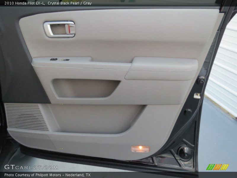 Crystal Black Pearl / Gray 2010 Honda Pilot EX-L