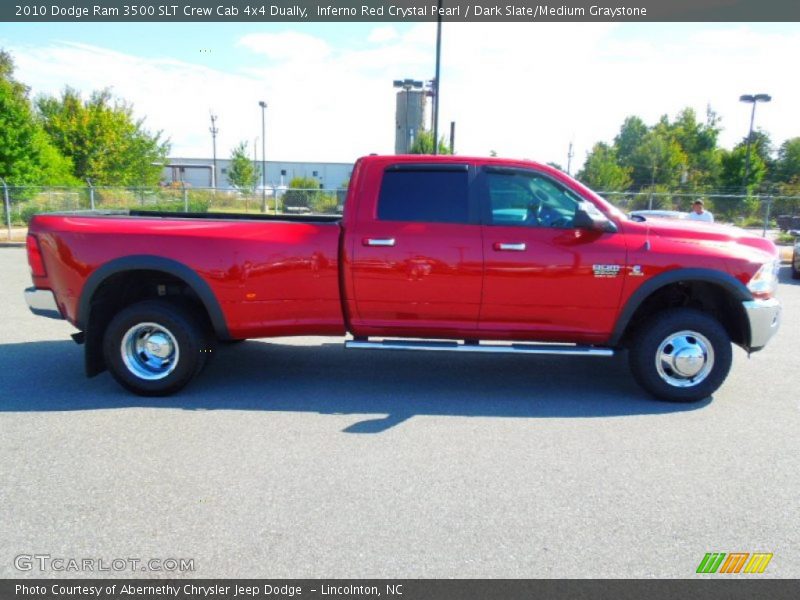 Inferno Red Crystal Pearl / Dark Slate/Medium Graystone 2010 Dodge Ram 3500 SLT Crew Cab 4x4 Dually