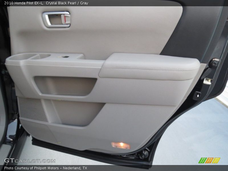 Crystal Black Pearl / Gray 2010 Honda Pilot EX-L