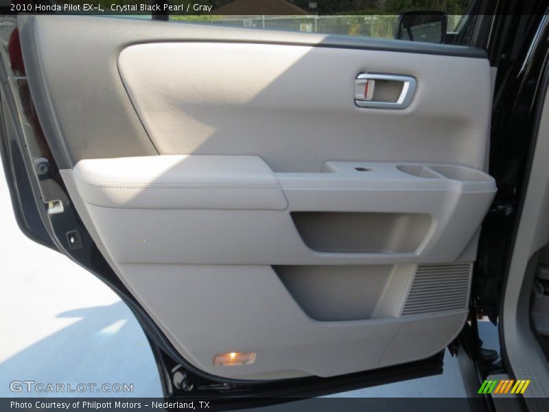 Crystal Black Pearl / Gray 2010 Honda Pilot EX-L