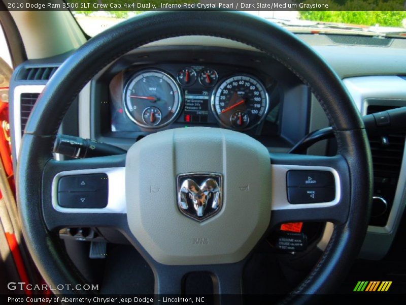 Inferno Red Crystal Pearl / Dark Slate/Medium Graystone 2010 Dodge Ram 3500 SLT Crew Cab 4x4 Dually