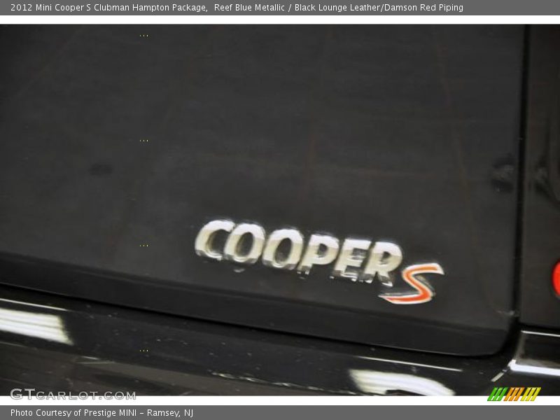 Reef Blue Metallic / Black Lounge Leather/Damson Red Piping 2012 Mini Cooper S Clubman Hampton Package