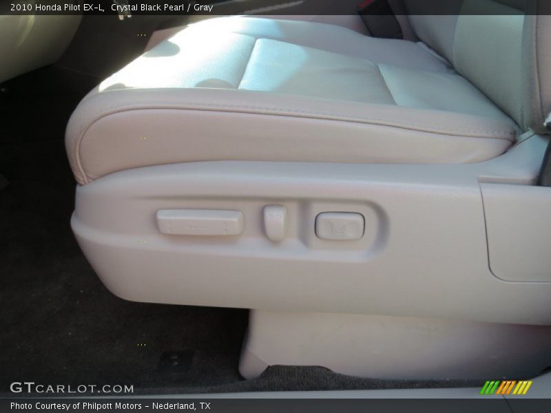 Crystal Black Pearl / Gray 2010 Honda Pilot EX-L