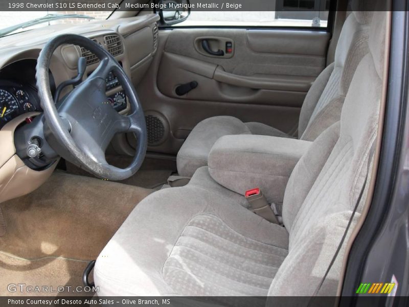 Medium Beige Mystique Metallic / Beige 1998 Chevrolet S10 LS Extended Cab