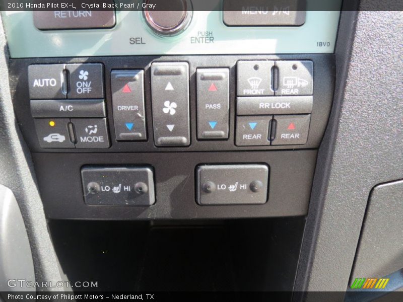Crystal Black Pearl / Gray 2010 Honda Pilot EX-L