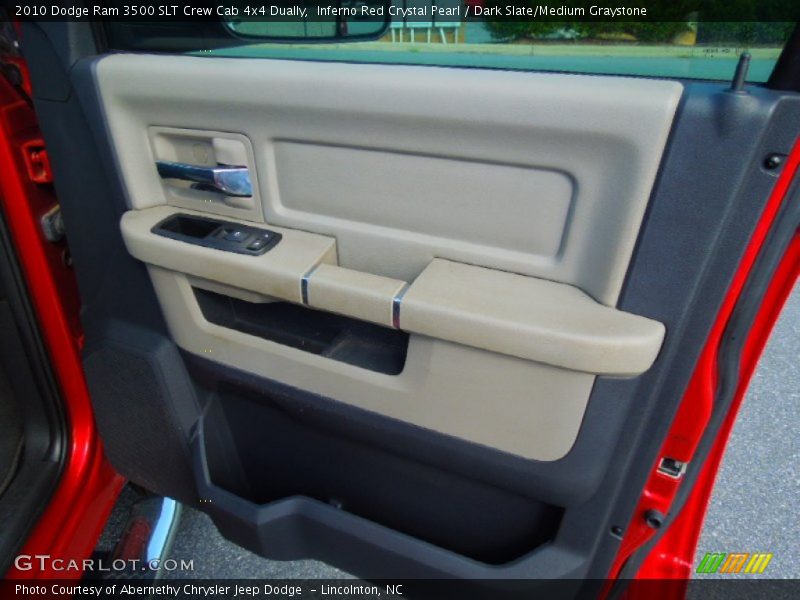Inferno Red Crystal Pearl / Dark Slate/Medium Graystone 2010 Dodge Ram 3500 SLT Crew Cab 4x4 Dually