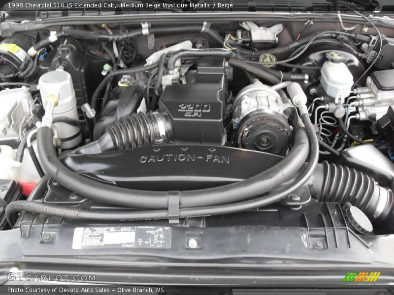 Medium Beige Mystique Metallic / Beige 1998 Chevrolet S10 LS Extended Cab