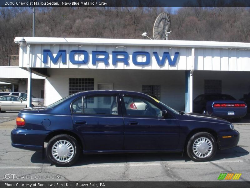 Navy Blue Metallic / Gray 2000 Chevrolet Malibu Sedan