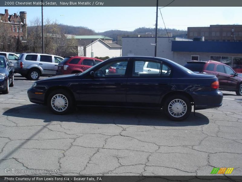 Navy Blue Metallic / Gray 2000 Chevrolet Malibu Sedan